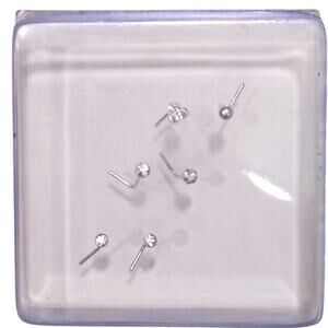 ❄️2/$5❄️ NEW 6 PC Stainless Steel Body Jewel